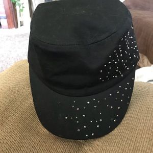 Black Studded Cap